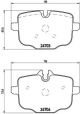 Комплект тормозных колодок ALPINA B6, BMW 6, BMW 7, BREMBO (P06061)