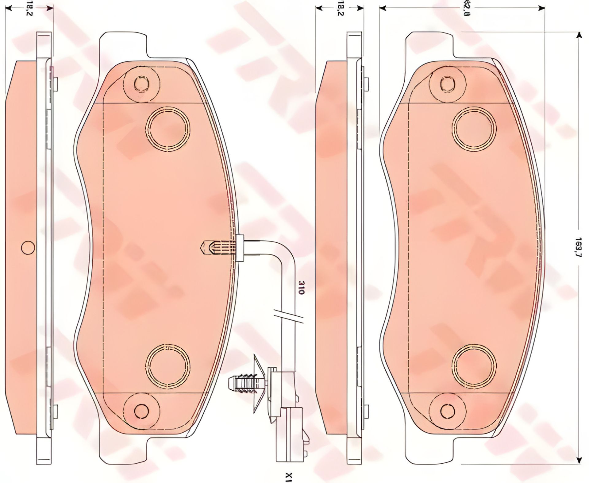 Комплект гальмівних колодок NISSAN NV400, OPEL MOVANO, RENAULT MASTER, TRW (GDB1885) Комплект гальмівних колодок NISSAN NV400, OPEL MOVANO, RENAULT MASTER, TRW (GDB1885)