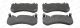 Комплект гальмівних колодок MB AMG, MB GLC, MB C-CLASS, FERODO (FDB4373) - Потужне гальмування