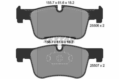 BMW 3, BMW 1, BMW 4, TextAr (2550601) гальмівні колодки.