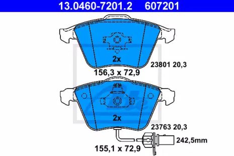 Seat Exeo, Audi A4, Audi A6, Ate (13046072012)