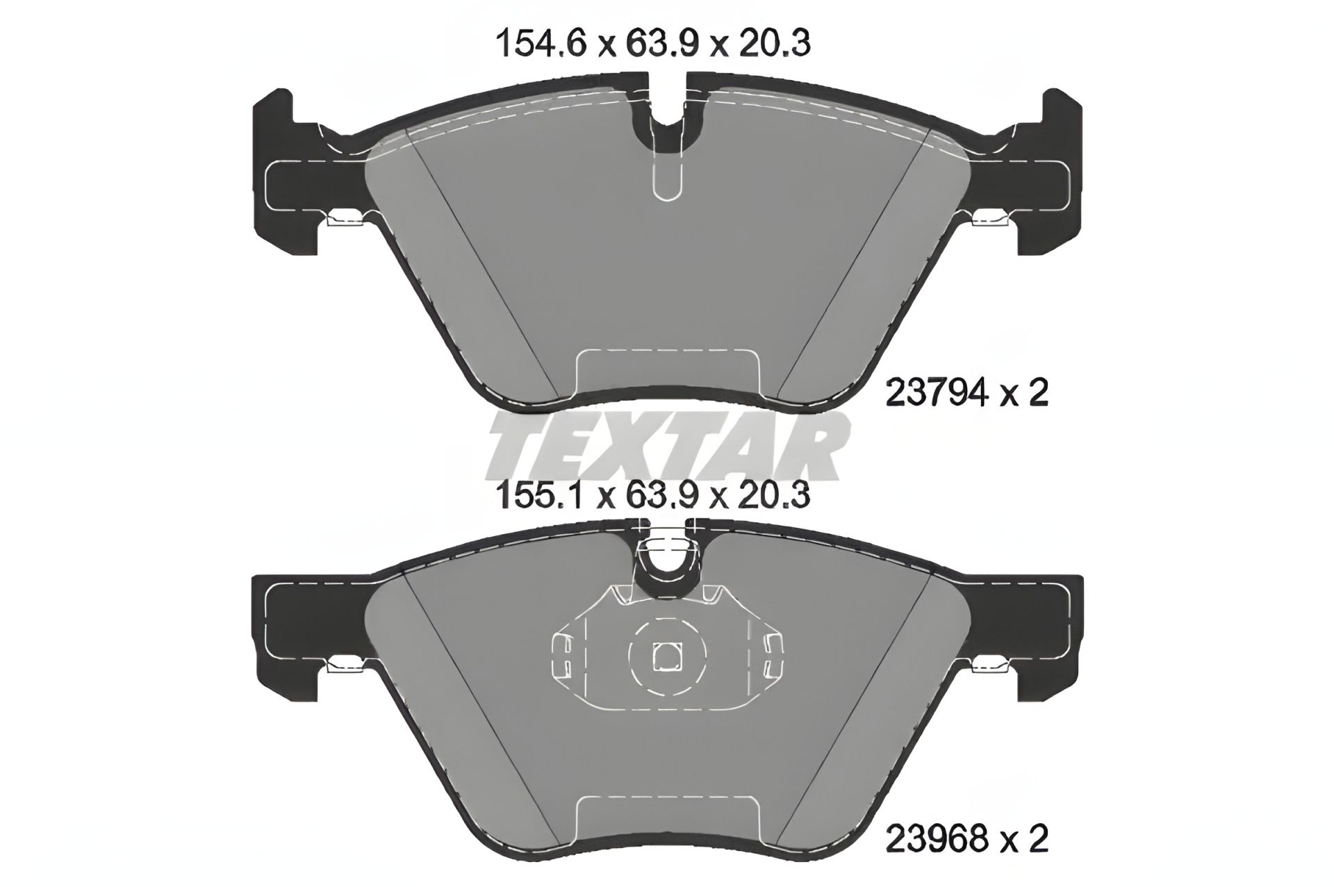 Тормозные колодки TEXTAR для BMW 3 и BMW X1 (2379401) Тормозные колодки TEXTAR для BMW 3 и BMW X1 (2379401)
