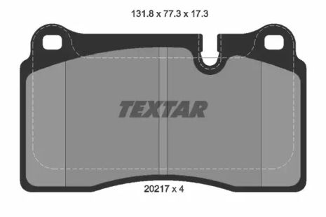 Комплект тормозных колодок LAND ROVER, TEXTAR (2021701)