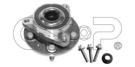 Комплект подшипника ступицы колеса OPEL ASTRA, CHEVROLET CRUZE, GSP (9333080K)