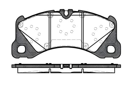 Набор тормозных колодок PORSCHE MACAN, REMSA (134540)