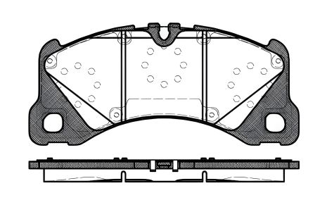 Гальмівних колодок комплект PORSCHE MACAN, REMSA (134540)