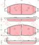 Комплект гальмівних колодок JEEP COMMANDER, JEEP GRAND, TRW (GDB4136)