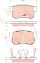 Гальмівні колодки комплект ACURA RDX, HONDA CR-V, TRW (GDB3438)