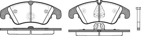 Комплект гальмівних колодок FORD FOCUS, AUDI A6, AUDI A7, WOKING (P1204310)