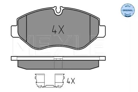 Набір гальмівного майданчика VW Crafter, MB EQV, MB Sprinter, Meyle (0252919220)