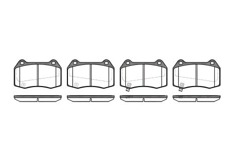 Гальмівні колодки комплект для NISSAN 350Z, REMSA (044132)