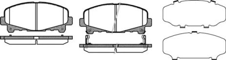Комплект гальмівних колодок ACURA TLX, HONDA ACCORD, REMSA (139002)