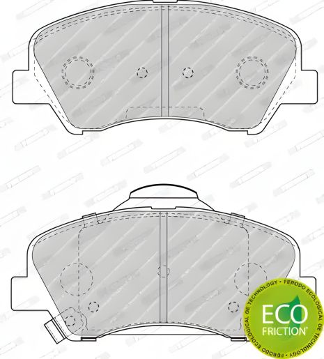 FERODO комплект тормозных колодок для KIA RIO, HYUNDAI BAYON, HYUNDAI i20 (FDB4623)