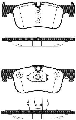 Комплект тормозных колодок BMW 2, BMW 1, REMSA (147810)