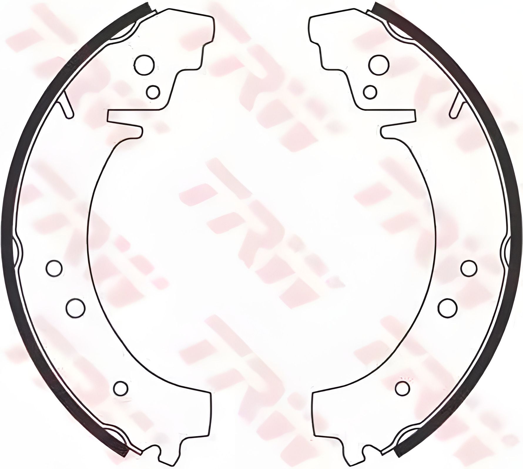 CHEVROLET NIVA, FIAT 238, LADA 1200-1600 Комплект гальмівних колодок, TRW (GS8222) CHEVROLET NIVA, FIAT 238, LADA 1200-1600 Комплект гальмівних колодок, TRW (GS8222)