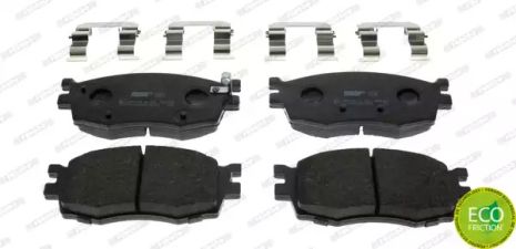 Комплект тормозных колодок HYUNDAI i20, KIA PRIDE, KIA RIO, FERODO (FDB1955)