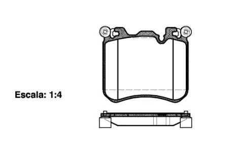 Комплект гальмівних колодок BMW X6, BMW X5, WOKING (P1513300)