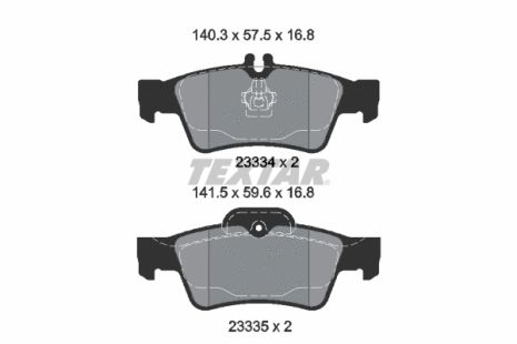 Brabus 50s гальмівні колодки Set, MB (BBDC), MB E-Class, TextAr (2333403)