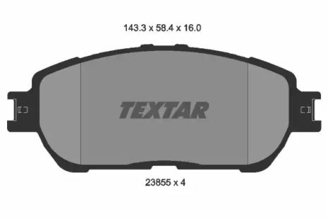 Лексус Ес гальмові колодки, Toyota Alphad, Toyota Sienna, Textar (2385501)