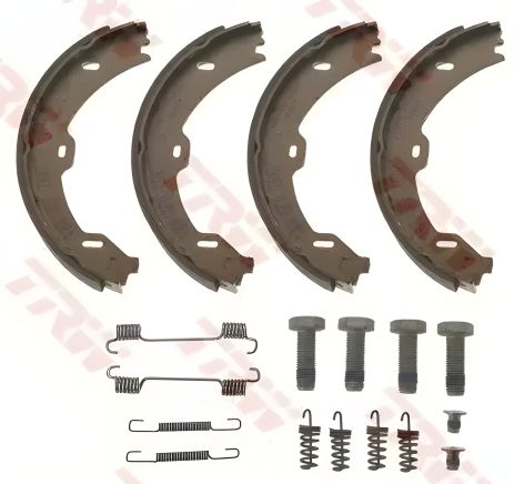 Комплект колодок гальма стоянки OPEL KADETT, VOLVO P, PORSCHE 944, TRW (GS8721) Комплект колодок гальма стоянки OPEL KADETT, VOLVO P, PORSCHE 944, TRW (GS8721)