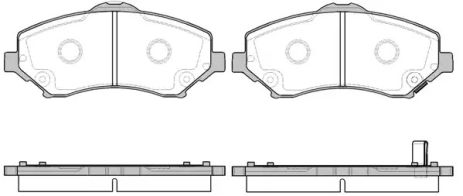 Комплект гальмівних колодок FIAT FREEMONT, CHRYSLER GRAND, DODGE NITRO, WOKING (P1359302)