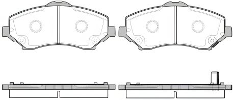 Комплект гальмівних колодок FIAT FREEMONT/CHRYSLER/DODGE, WOKING (P1359302) Комплект гальмівних колодок FIAT FREEMONT/CHRYSLER/DODGE, WOKING (P1359302)