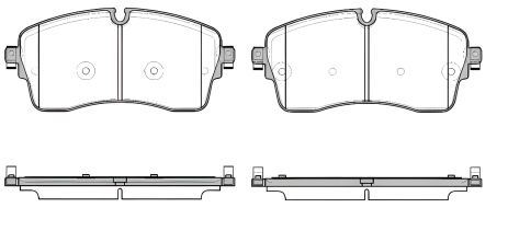 Комплект колодок гальмівних LAND ROVER, REMSA (181500) Комплект колодок гальмівних LAND ROVER, REMSA (181500)