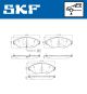 Комплект тормозных колодок SKODA OCTAVIA, VW GOLF, AUDI Q3, SKF (VKBP80176E)