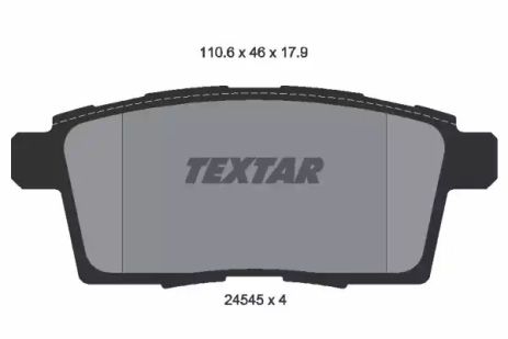 Комплект тормозных колодок MAZDA (FAW), LINCOLN MKX, MAZDA CX-9, TEXTAR (2454501)