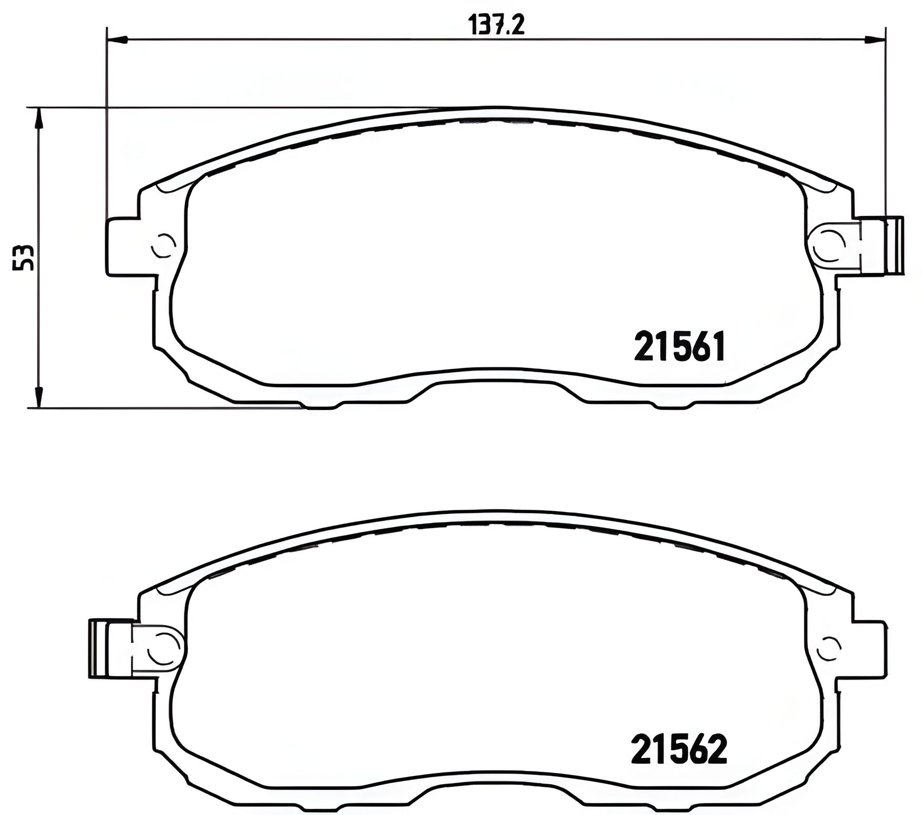 Гальмівні колодки для GMC YUKON, INFINITI ESQ, NISSAN JUKE від BREMBO (P56065) Гальмівні колодки для GMC YUKON, INFINITI ESQ, NISSAN JUKE від BREMBO (P56065)