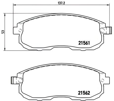Тормозные колодки комплект GMC YUKON, INFINITI ESQ, NISSAN JUKE, BREMBO (P56065) Тормозные колодки комплект GMC YUKON, INFINITI ESQ, NISSAN JUKE, BREMBO (P56065)