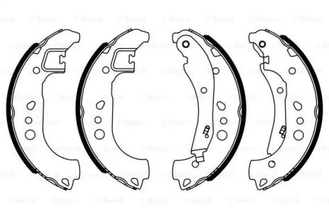 Комплект тормозных колодок SKODA KAMIQ, AUDI A1, VW TAIGO, BOSCH (0986487959)