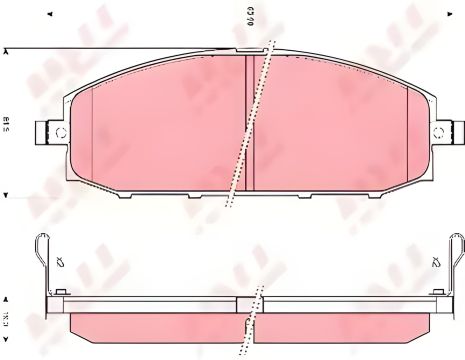 Гальмівних колодок комплект NISSAN PATROL, TRW (GDB3222) Гальмівних колодок комплект NISSAN PATROL, TRW (GDB3222)