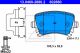 Комплект тормозных колодок SKODA SUPERB, SEAT LEON, VW GOLF, ATE (13046028802)