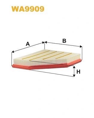 Фильтр воздушный TOYOTA SUPRA, BMW 3, BMW 2, WIX FILTERS (WA9909)