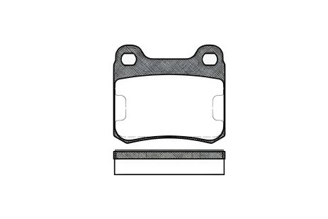 Гальмівні колодки комплект MB 190, REMSA (015700) Гальмівні колодки комплект MB 190, REMSA (015700)