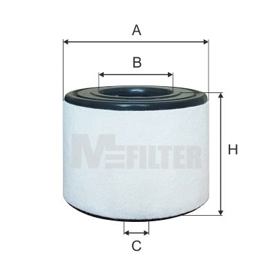 Фильтр воздушный AUDI A6, AUDI A7, M-FILTER (A8088)