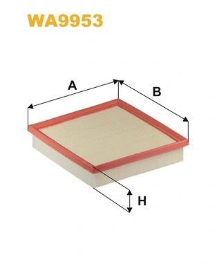 Фильтр воздушный LEXUS RX, TOYOTA RAV 4, TOYOTA YARIS, WIX FILTERS (WA9953)