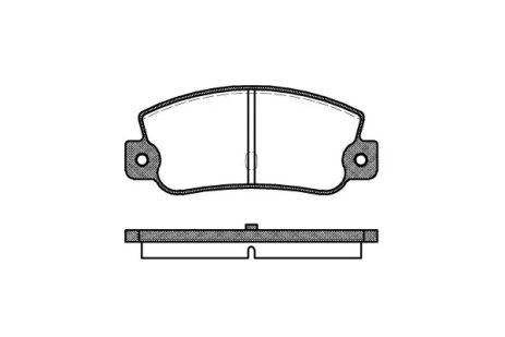 Комплект гальмівних колодок CHERY EASTAR, AUDI QUATTRO, LANCIA PRISMA, REMSA (002530)