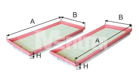 Air Air Mercedes-Benz C-Class, Mercedes-Benz S-Class, Mercedes-Benz M-Class, M-Filter (K70842)