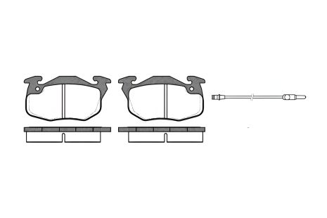 Гальмівних колодок комплект CITROËN SAXO, TALBOT MURENA, PEUGEOT 106, REMSA (019212) Гальмівних колодок комплект CITROËN SAXO, TALBOT MURENA, PEUGEOT 106, REMSA (019212)