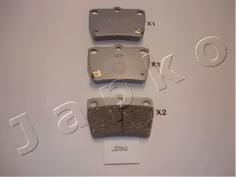 Комплект гальмівних колодок TOYOTA RAV4, TOYOTA AVENSIS, JAPKO (51256)