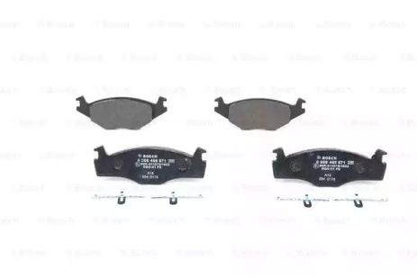 Комплект тормозных колодок VW SANTANA, SEAT IBIZA, SEAT CORDOBA, BOSCH (0986468871)