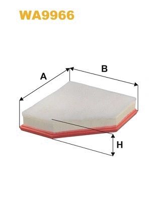 Фильтр воздушный BMW 3, BMW 2, BMW 4, WIX FILTERS (WA9966)