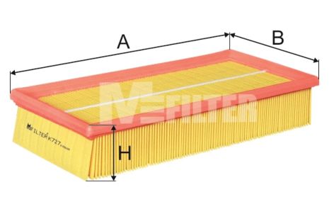 Повітряний фільтр Saab 9-3, M-Filter (K727)