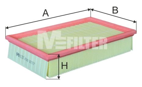 Повітряний фільтр Volvo V50, Ford Focus, Volvo C30, M-Filter (K749)