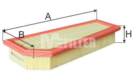 Повітряний Mercedes-Benz C-Class Air, Mercedes-Benz SLK, Mercedes-Benz E-Class, M-Filter (K7034)