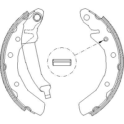 Комплект тормозных колодок CHEVROLET SPARK, PROTON SAVVY, DAEWOO MATIZ, WOKING (Z408600)
