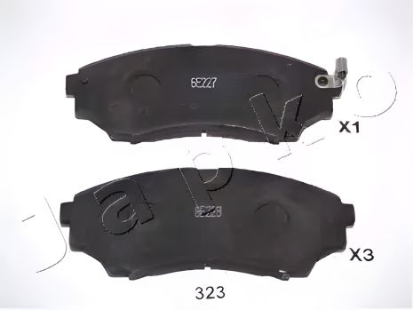 Комплект гальмівних колодок для FORD RANGER, MAZDA BT-50, MAZDA B-SERIE, виробник JAPKO (50323)