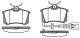 Комплект гальмівних колодок AUDI A1, SEAT IBIZA, VW GOLF, WOKING (P363341)